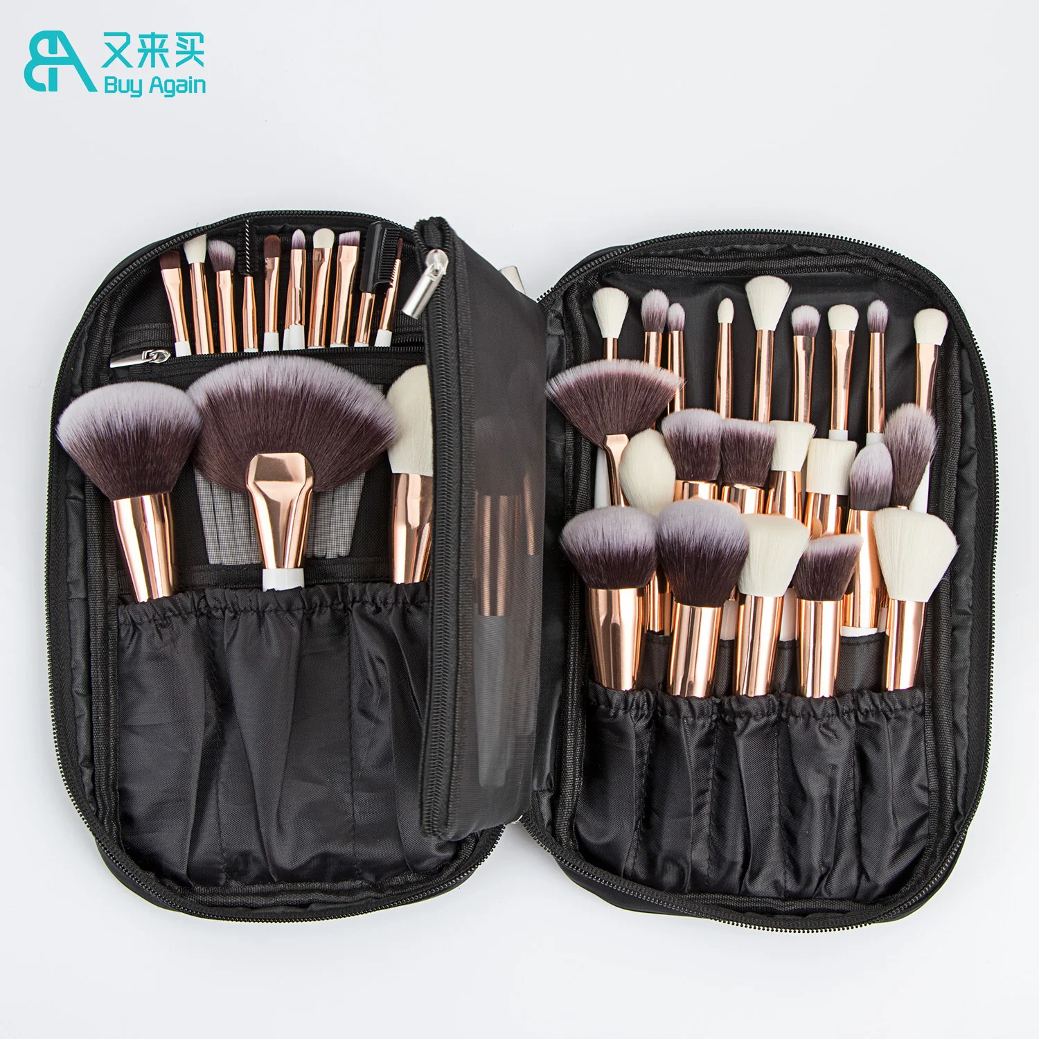 Drop Shipping Product Private Label Wood Handle Full Makeup Brush Set