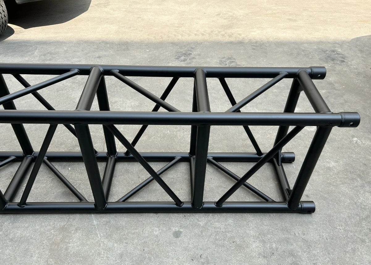 Heavy Duty Aluminum Truss Spigot Lighting Truss for  Outdoor Event Concert DJ Club Matte Black supplier