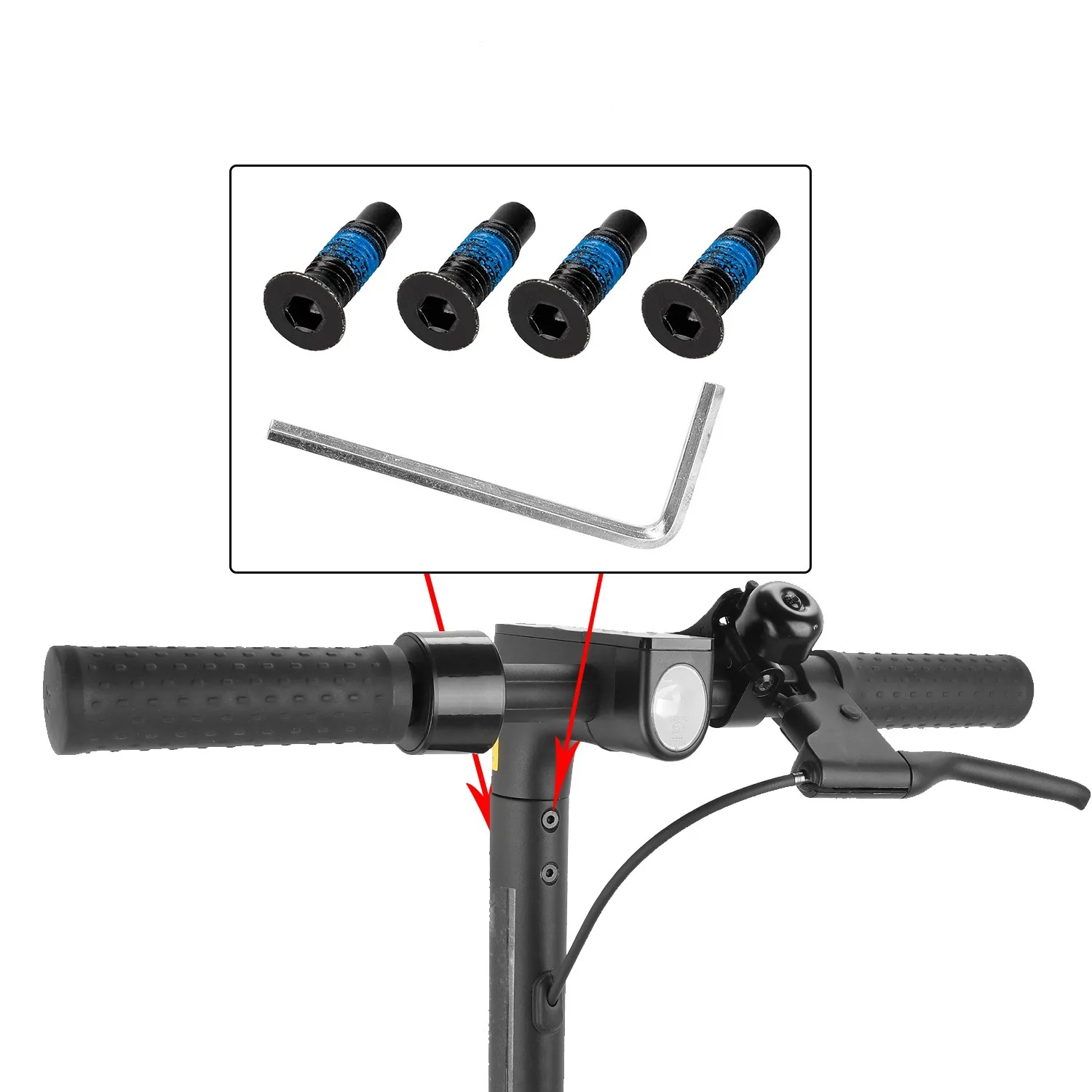 Original Extended Glued Forehead Screw for M365 G30 F30 Electric Scooter Accessories Trottinettes Électronique Elektroroller