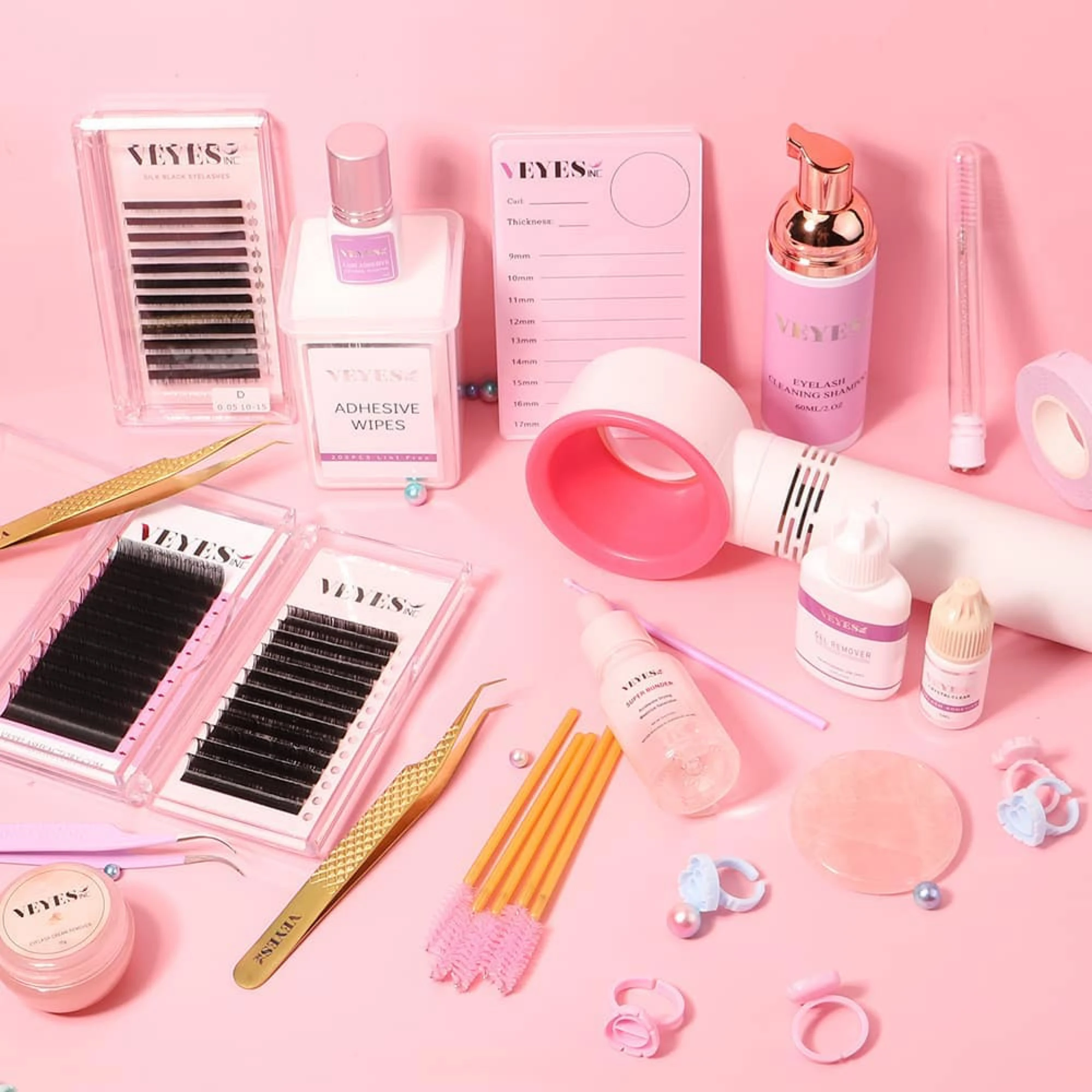 Veyes Wholesale Lash Tech Supplies Individual Diy Lash Training Kit Set