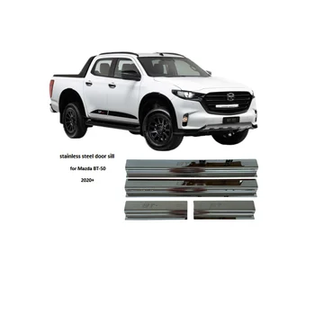 Hot Sale car accessories car garnish stainless steel door sill for Mazda BT50 2020 to present