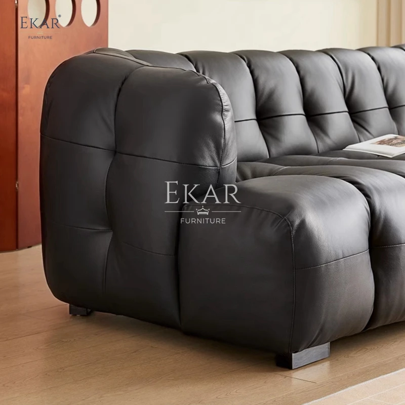 product new design ekar modern living room sofa with stainless steel legs and nappa leather furniture sofa-62