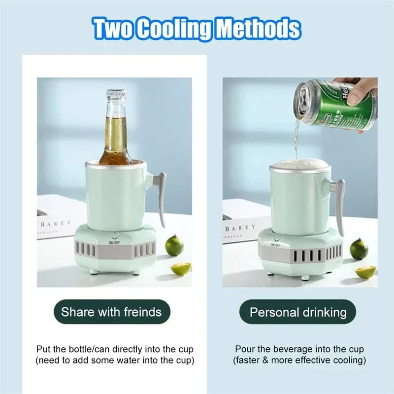 High Quality Intelligent Quick and Necessary Cold Cup Freezing Machine Portable Ice Cooling Cup Hesting Standard Office Used