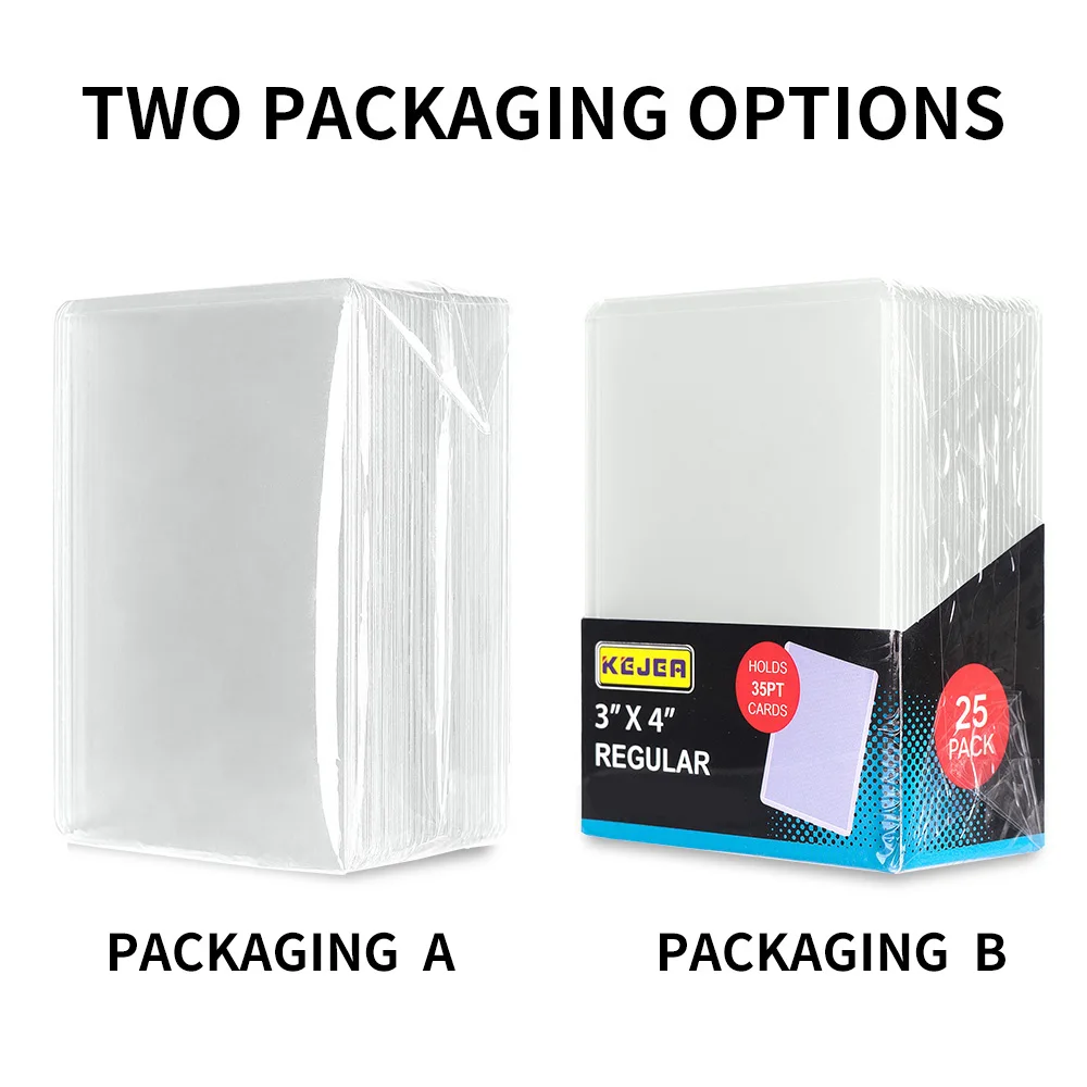 3x4 PVC Trading Card Top Loader, Kejea 35pt Top Loader Game Card Sleeves  GMT Magnetic Card Sleeve