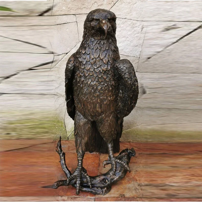 Customized Large Cast Bronze Bird Statue Outdoor Garden Decoration With Copper Standing Pigeons & Dove Metal Crafts
