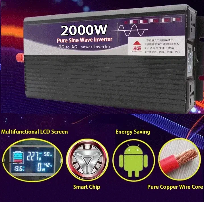 12v Diy Caravan Trailer Battery System 1500w Pure Sine Wave Inverter Dc