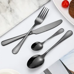 Modern Restaurant Spoon And Fork Set Table Spoons Stainless Steel Cutlery