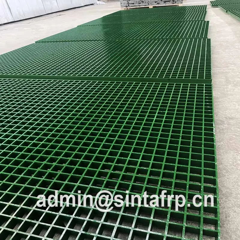 Fiberglass Plastic Frp Grating Flooring Chemical Plant Resin Fire