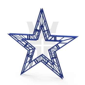 Customizable Unique Heart-Shape Star Shaped Aluminium Spigot Truss Portable Lighting Event Displays for Weddings TUV Certified