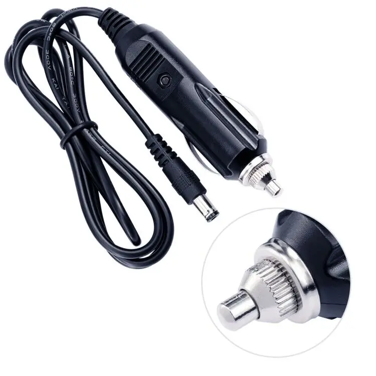 Cigar Power Adapter Charger with Dc 3a 12 Volt 2 Separate Fused Straight Type Auto Cables 12v Car Cigarette Lighter Plug for Car