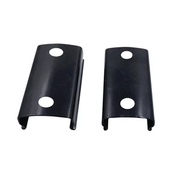 New Custom Flat Wire Stamping Parts Black Plated Spring Clip Manufacturer Wholesale Flat Spring Connectors brackets