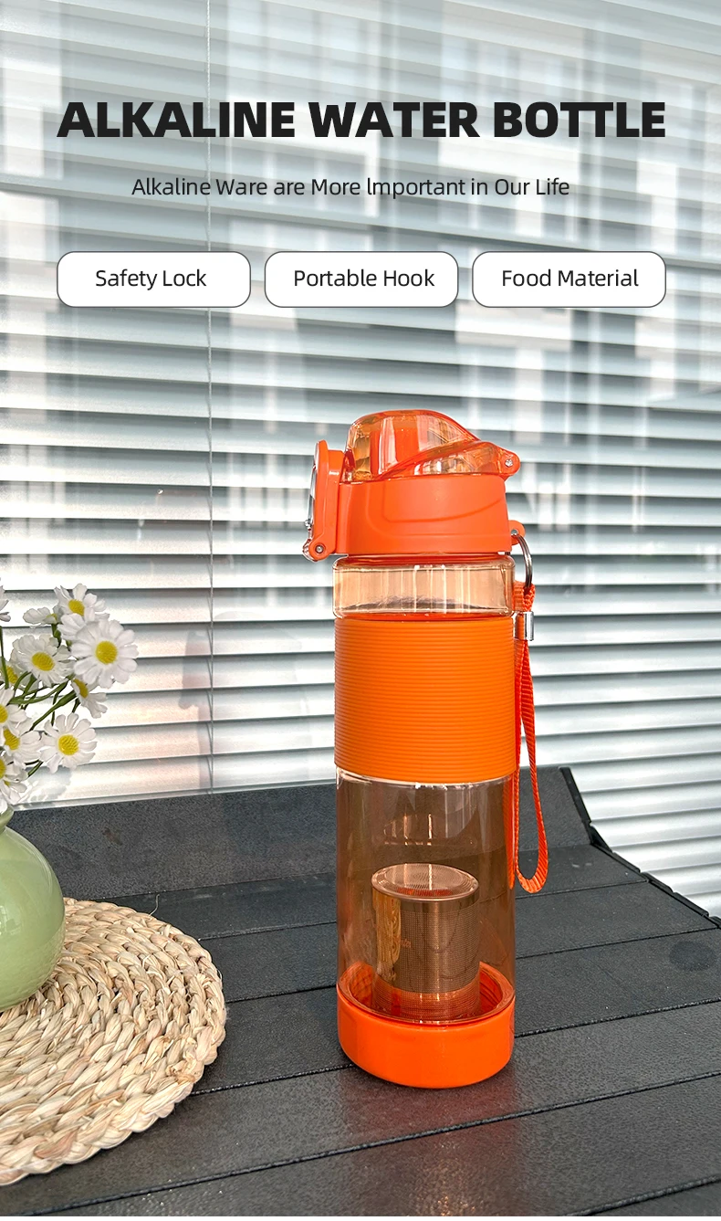 Fitness Sports Drinking Water Bottle Zinc Plastic Private Label Alkaline Water Manufacturer Alkaline Water Cup