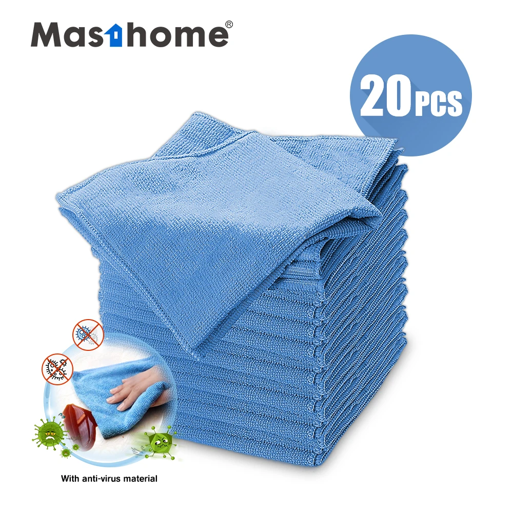 Супер впитывающее полотенце из микрофибры Masthome 35,6*35,6 см, тряпки для чистки автомобиля и дома, уборка из антивирусного материала