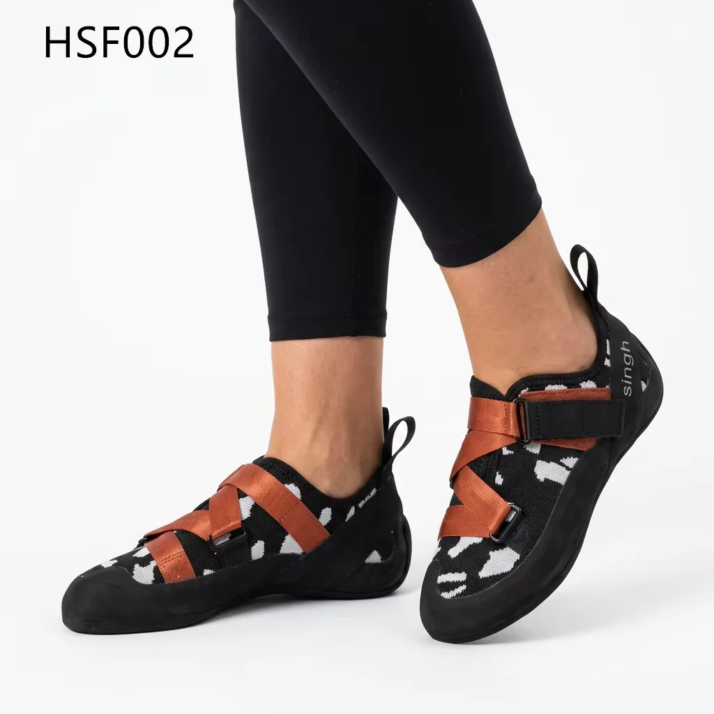LXG,Overhanging Route Camouflage Nylon Fabric Toddler Climbing Shoes Precise Footwork Sticky Rubber Sole Rock Shoes HSF002