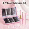 708 eyelash book + 4piece tool set