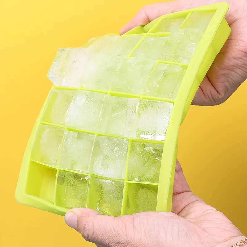 High Quality 24 Holes Rectangle Soft Durable Non-toxic Food Grade Silicone Ice  Cube Tray Mould With Lids - Buy High Quality 24 Holes Rectangle Soft  Durable Non-toxic Food Grade Silicone Ice Cube