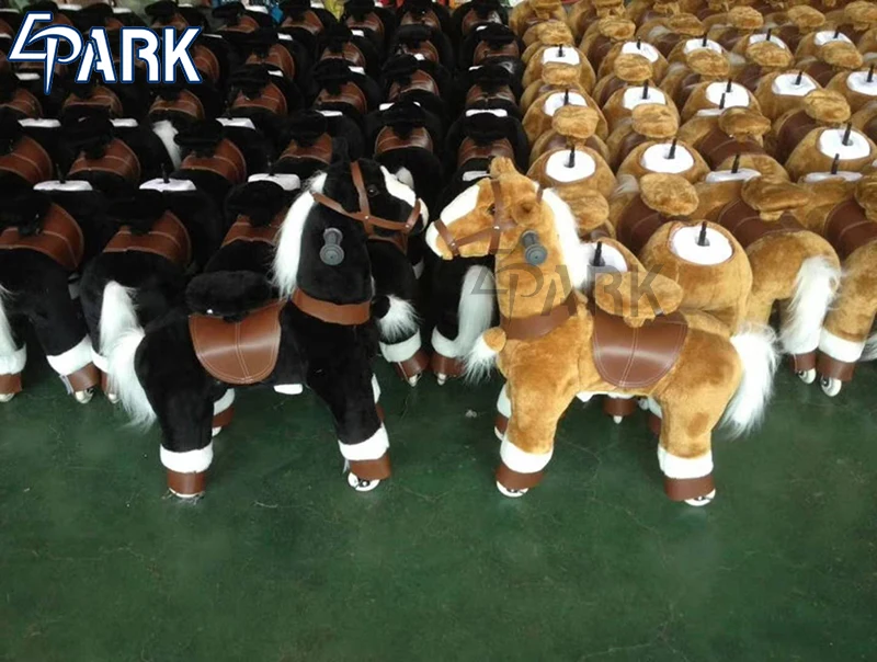 Riding Horse Toy Rocking Animal Ride On Toys Plush Soft Riding On Horse