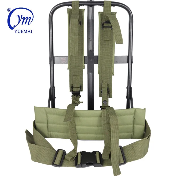 Горячая Распродажа, оптовая продажа, алюминиевый походный тактический армейский рюкзак Yuemai в стиле милитари с внутренней рамкой и ремнями для подтяжек оливкового цвета
