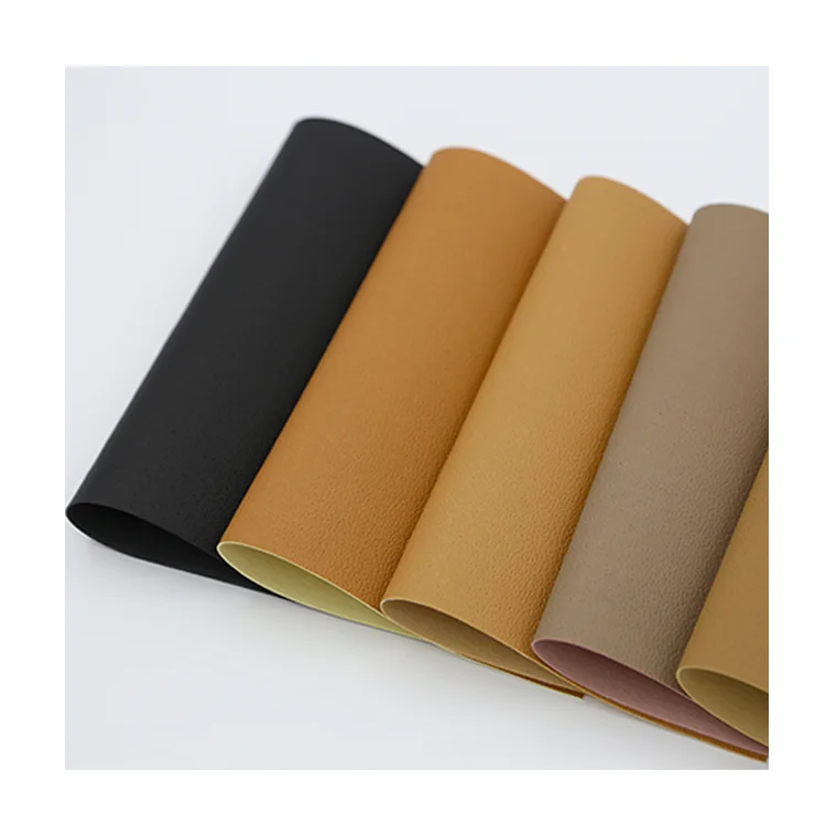 Soft Hand Feeling PU Rexine Artificial Leather Synthetic Embossing Faux Leather Fabric for Shoe Lining/pu Pig Skin Leather