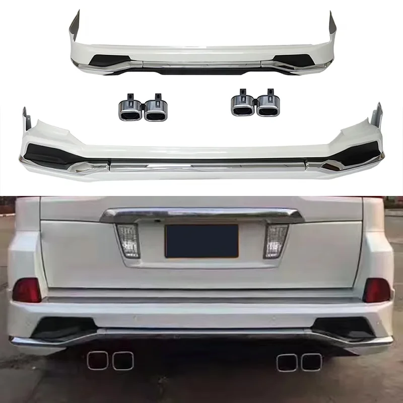 TDCMY Front and Rear Body Kit Include Dual Pipe Exhaus for Lexus LX570 2016-2020