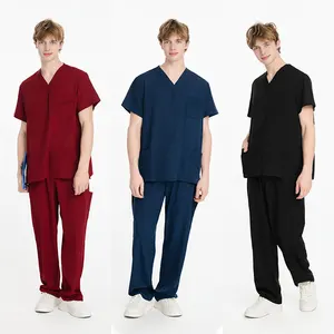 Wholesale Custom Men Scrubs Medical Uniform Hospital Doctor Nurse Scrubs Sets Uniforms