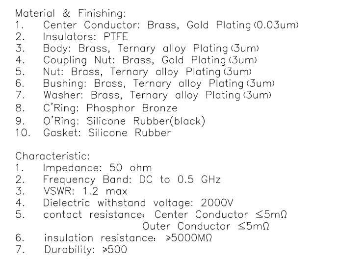 product lwmc inexpensive excellent quality silicone rubber uhf coaxial connector uhf male clamp pl259 for mp ultraflex7 cable-7
