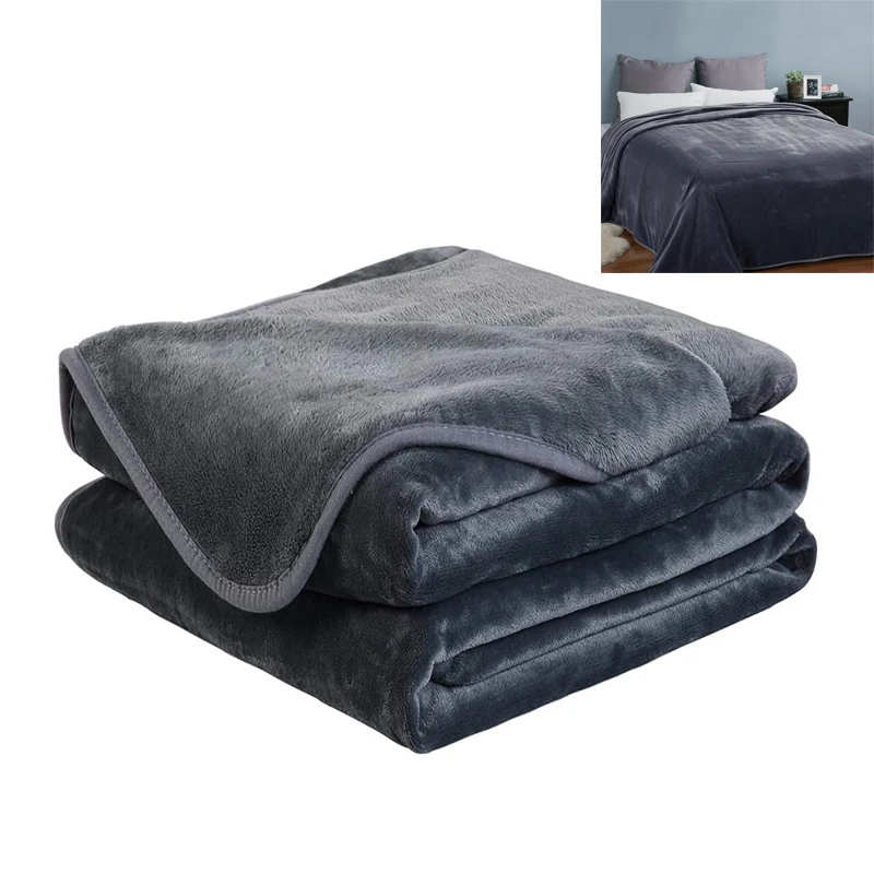 Одеяло, зимнее теплое микроплюшевое легкое теплое Флисовое одеяло для дивана, кровати, дивана