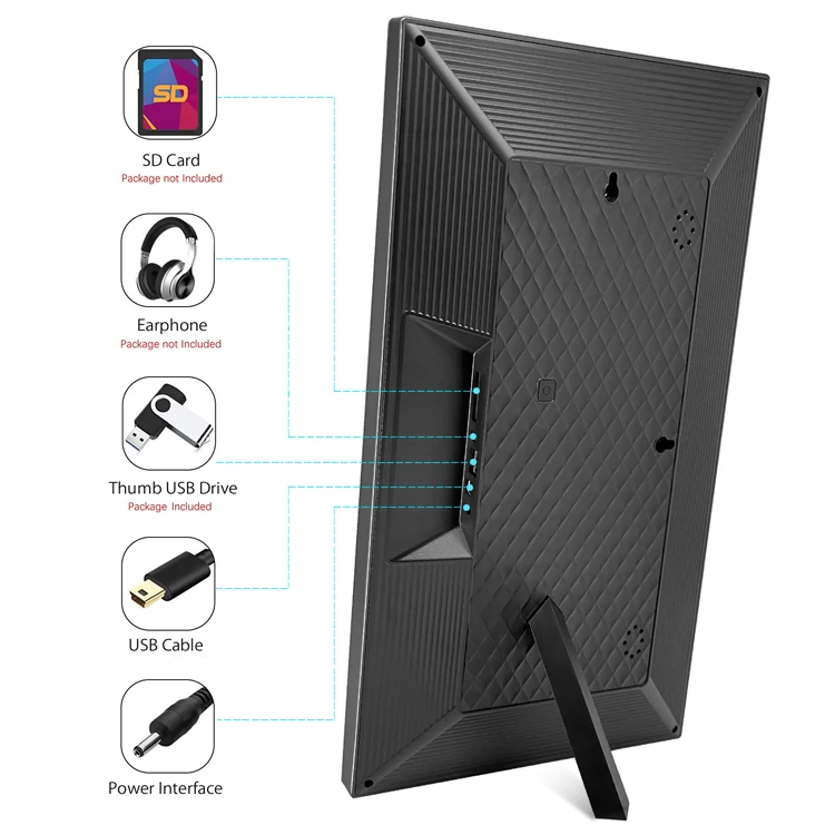 15.6 Inch Wifi Digital Photo Frames Build In 32gb Memory 1920*1080