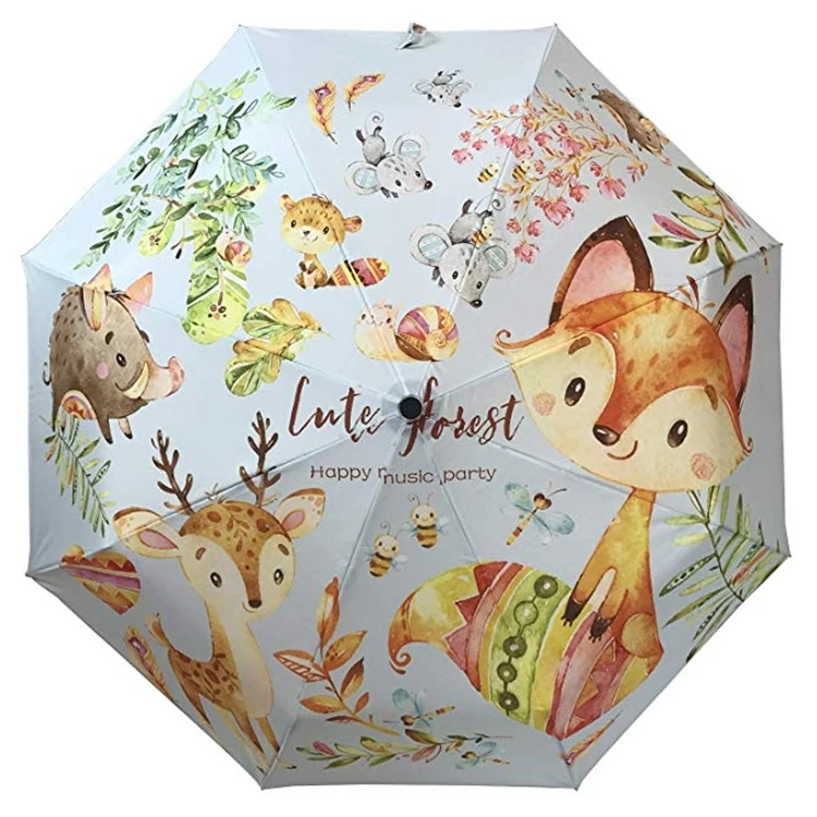 3 Folding Umbrella Automatic Open Close with Custom Africa Picture Printing logo Print Fold Umbrella UV Coating Folding Umbrella
