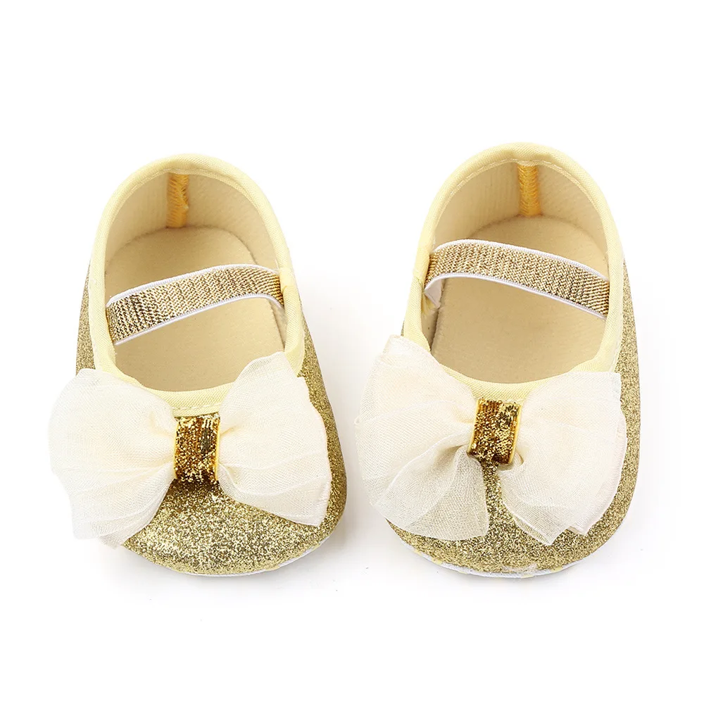 Wholesale New Born Bow Butterfly Girls Shoes Kids Princess Toddler Sequin  Shoes Baby Girl Dress Shoes for Year