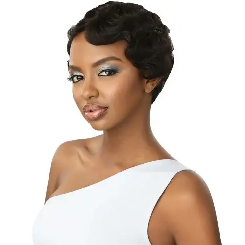 lace front finger wave wig