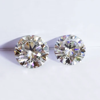 Diamond Moissanite Gems Brilliant Round Cut Stone Wholesale Price of 2 Carat Jewelry Making Loose Synthetic Moissanite
