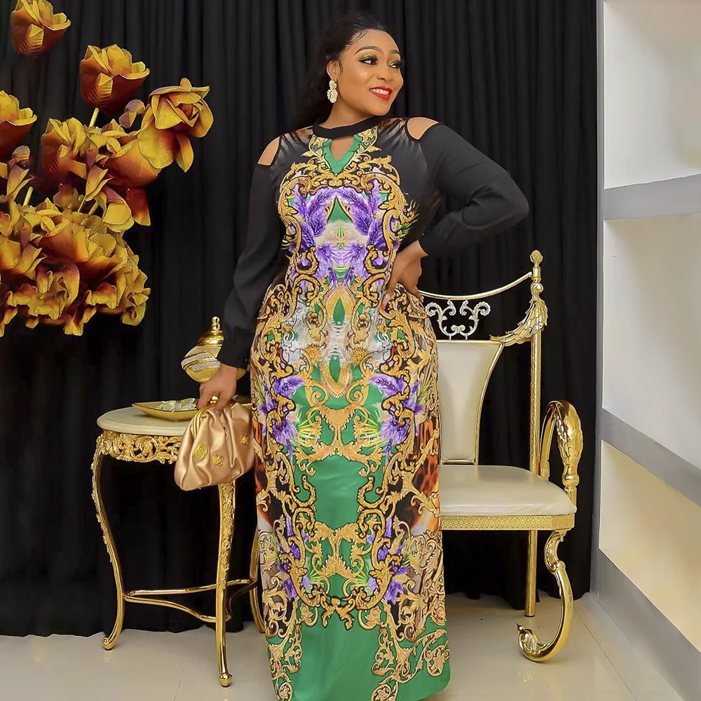 H & D New African Clothes For Women Fashion Print Dresses For Party