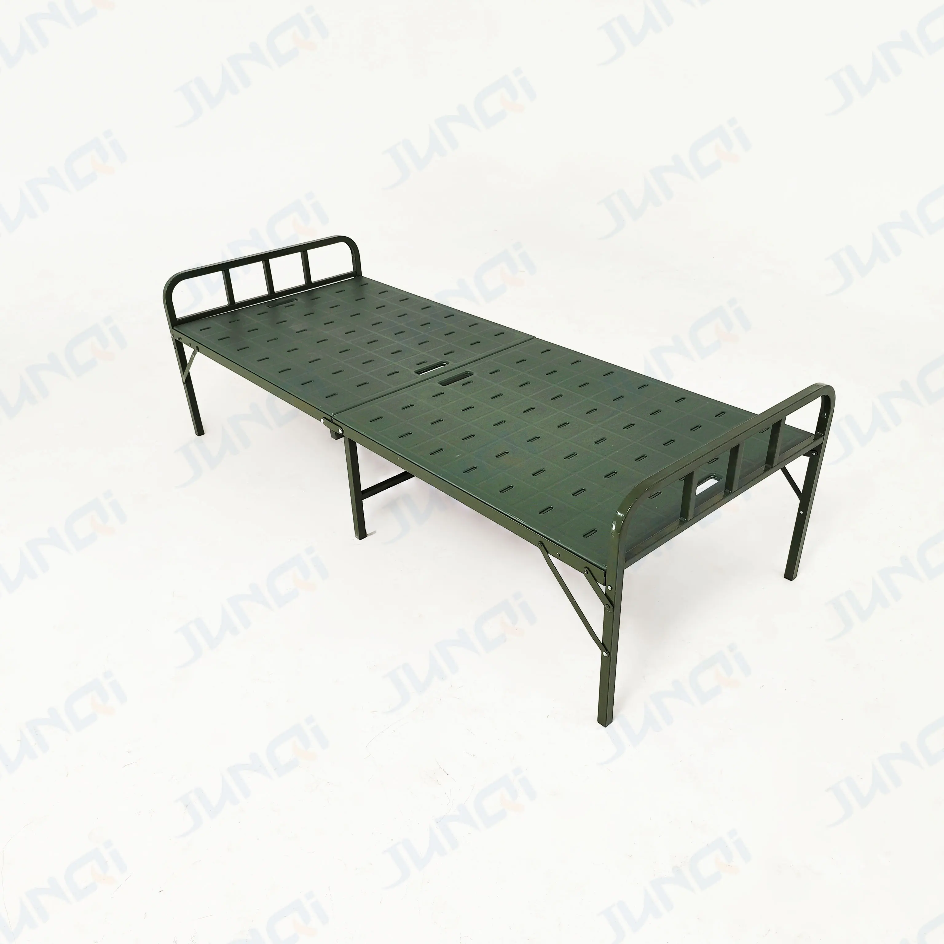 Fold-able Easy Carrying Iron and Metal Folding Bed Stretcher Folding Camping Bed