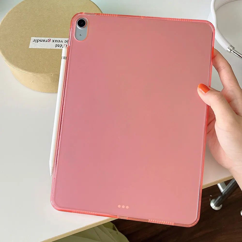 Pure Colour Tablet Case For ipad Air 11 2024 Clear Cases Multiple Colors Simple Precision Hole Anti Fall Pbk231 Laudtec