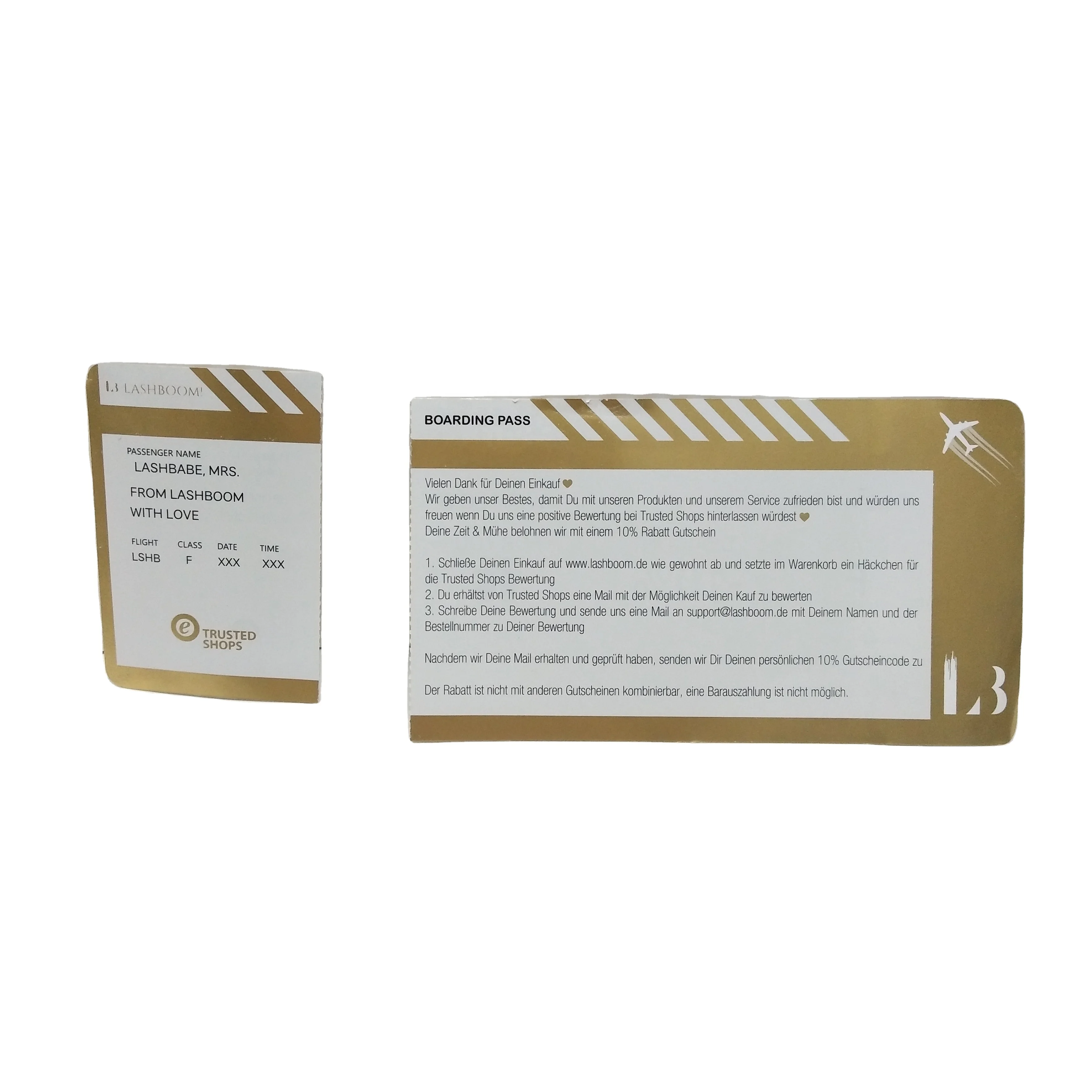 Скидка билеты Двусторонняя Золотая печать Бесплатная подарочные карты