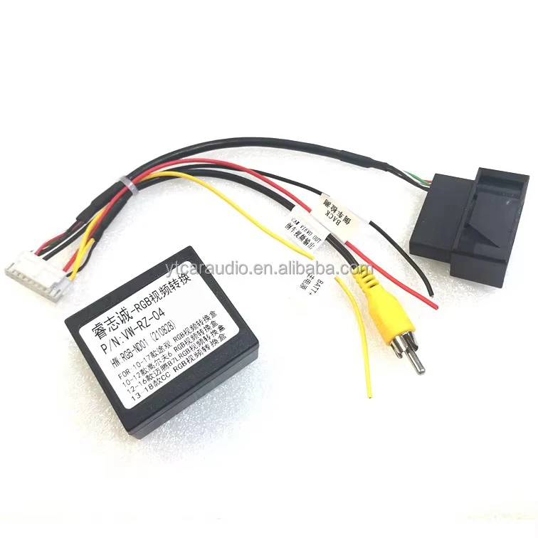 26 PIN RGB to CVBS (RCA) AV Signal Converter Adapter for VW Original Rearview Camera for VW passat CC Tiguan Android DVD