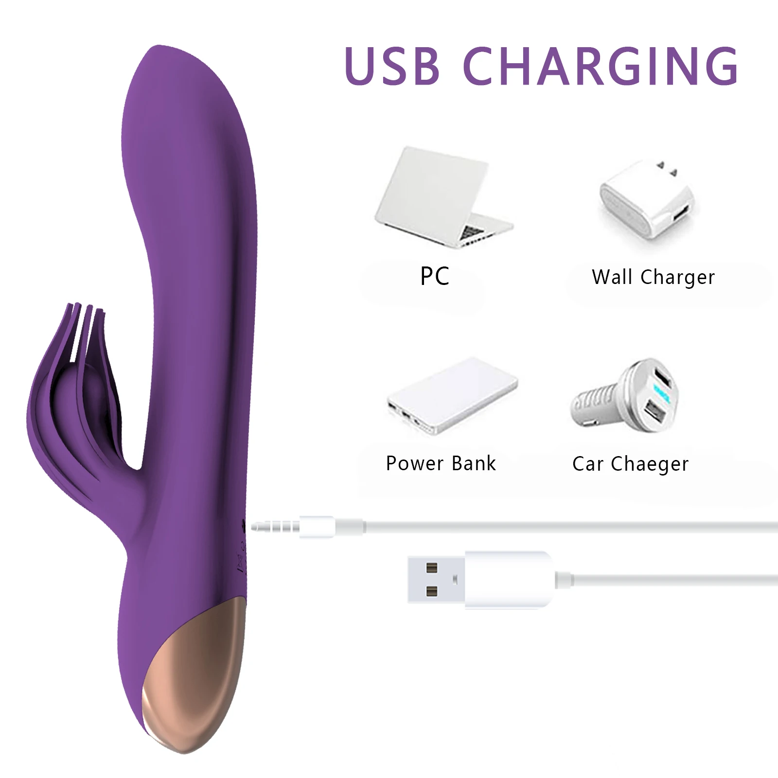 charger for rabbit vibrator Hera Rabbit Vibrator for Dual Stimulation main image 0