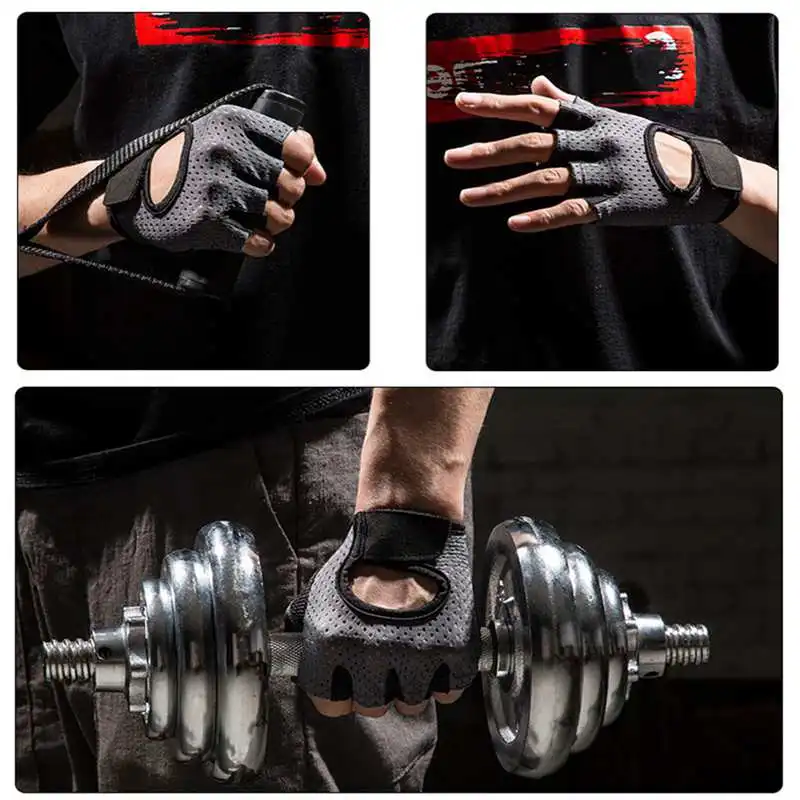 Перчатки для фитнеса CHOOYOU мужчин и женщин тонкие дышащие Нескользящие митенки с закрытыми пальцами тренажерного зала тяжелой атлетики