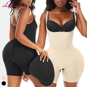 BBL Bodysuit  Butt Lifter Pad Tummy Control Hip Padding Shaper for Women Shapewear High Waisted Seamless Leggings