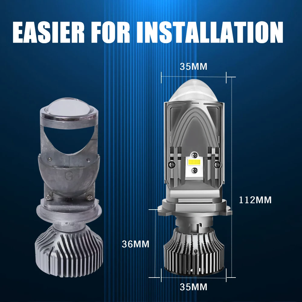 Ake 55watts Hilow Beam H4 Led Headlights Universal Lossless