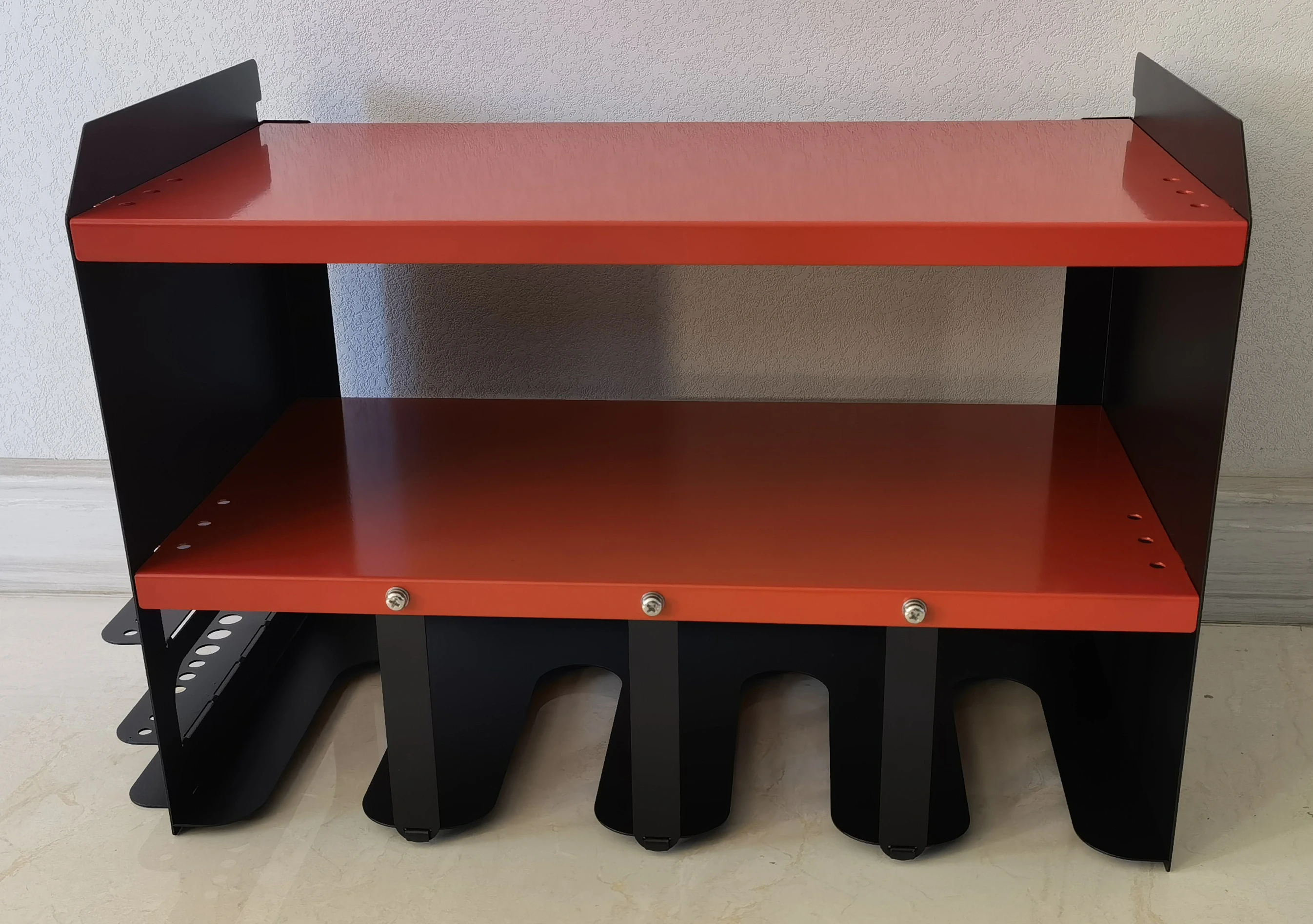 Organizzatore A Muro Per Utensili Elettrici – 4 Livelli – Capacità 90 Kg – Ripiani Per Trapani E Accessori - 3