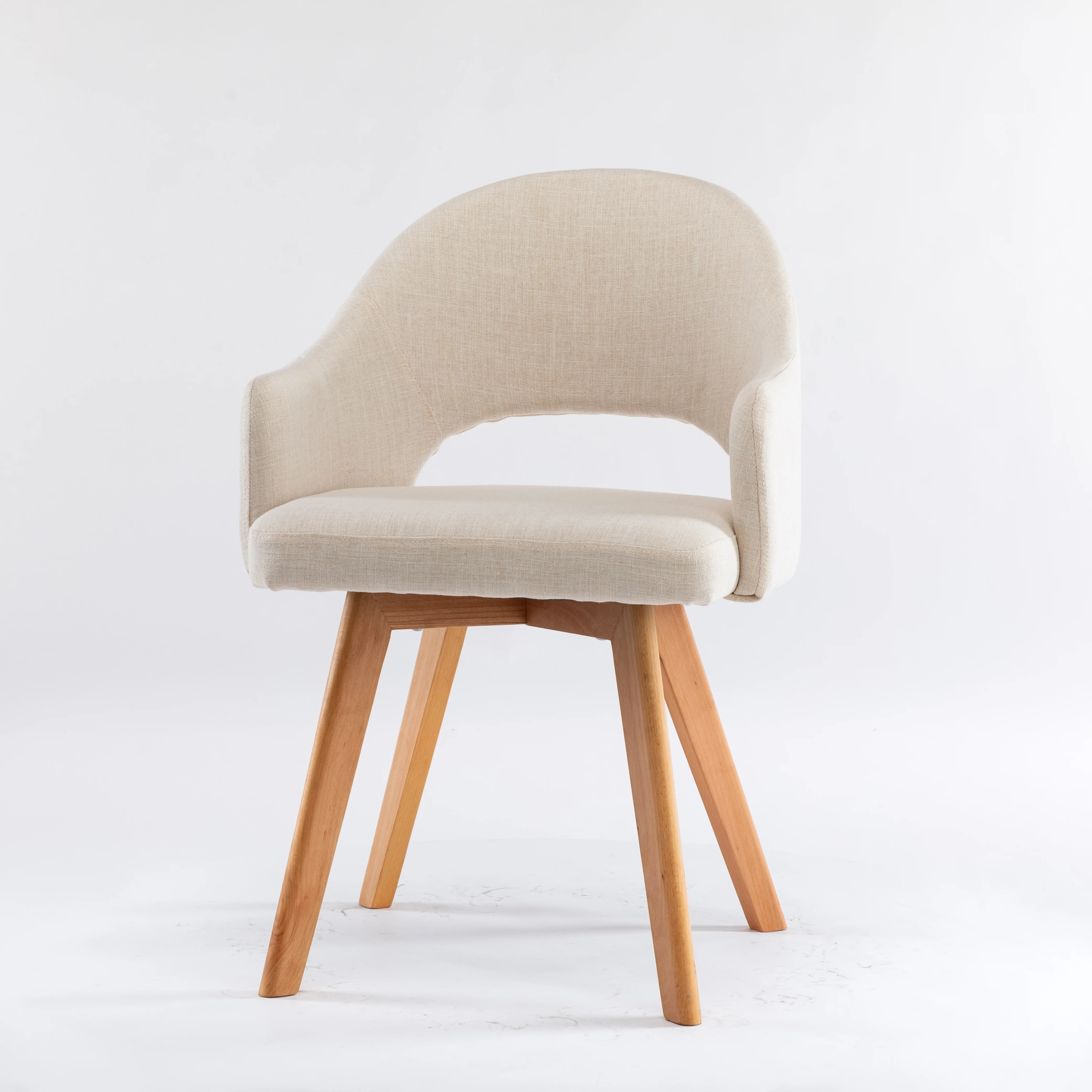 Hot Sale Modern Design Leisure Chair Comfortable Plywood and PU Leather Solid Wood with Soft Fabric for Living Room and Hotels
