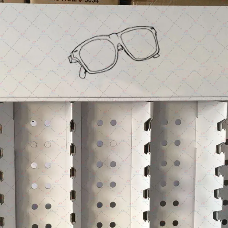 Customized Floor Standing Paper Corrugated Cardboard Paper Sunglasses Eyewear Eyeglass Display Stand Rack for Retail Store Shop