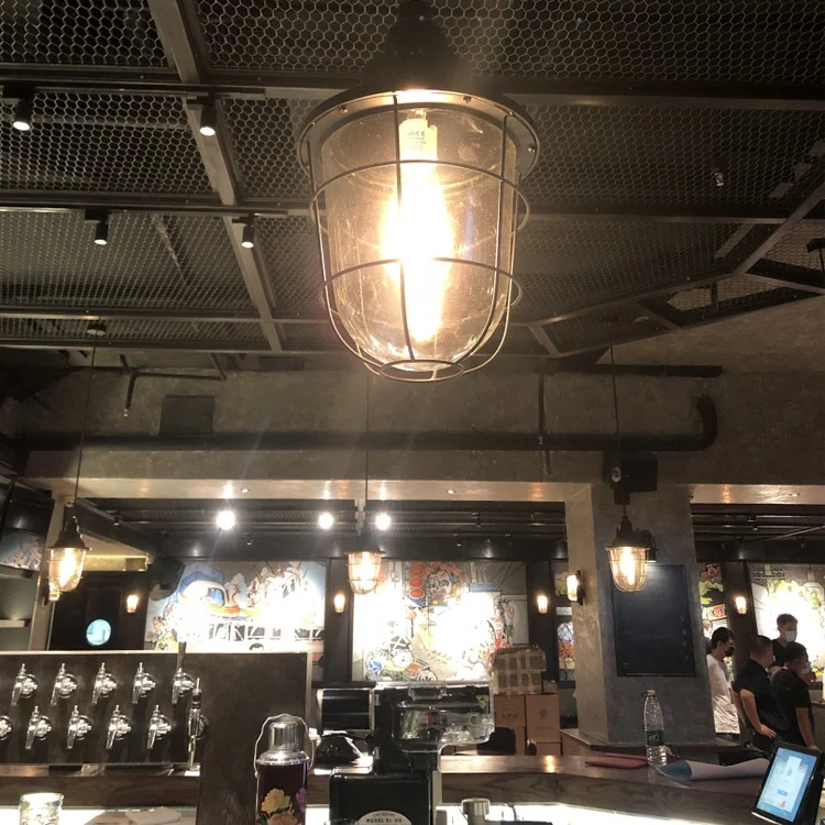 Железная деревенская ресторанная люстра, американские ретро-светильники, промышленная Подвесная лампа, винтажный подвесной светильник Эдисона для бара, кафе