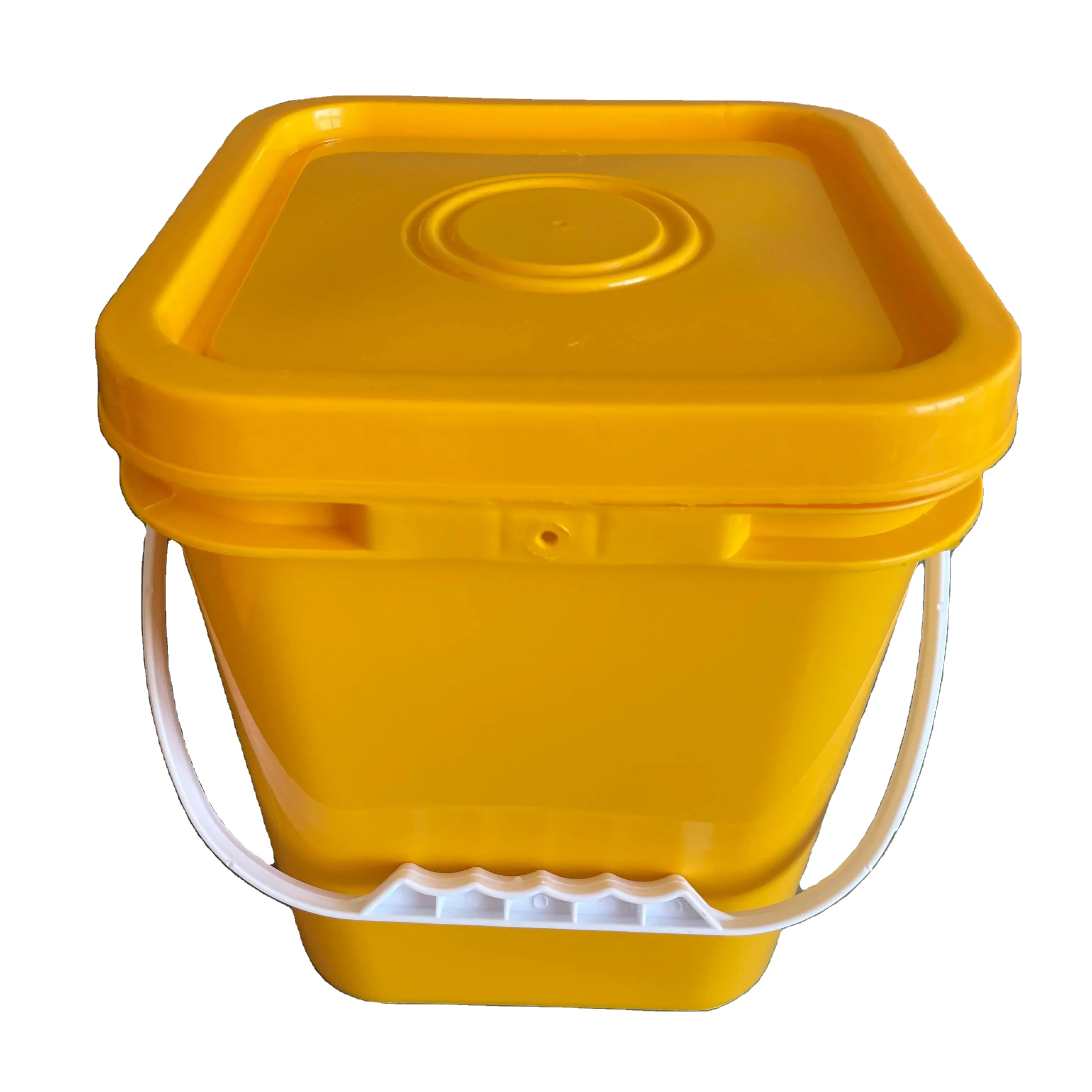 Squre Bucket 8 Litre Plastic Square Bucket With Handle And Lid For Sale - Buy ...