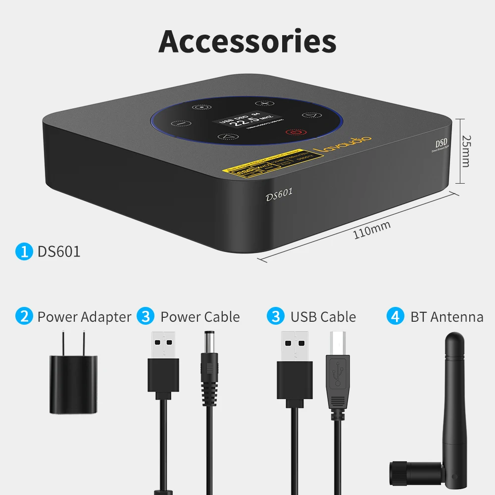 Best HiFi DAC USB Desktop - Lavaudio DS601 – 1Mii