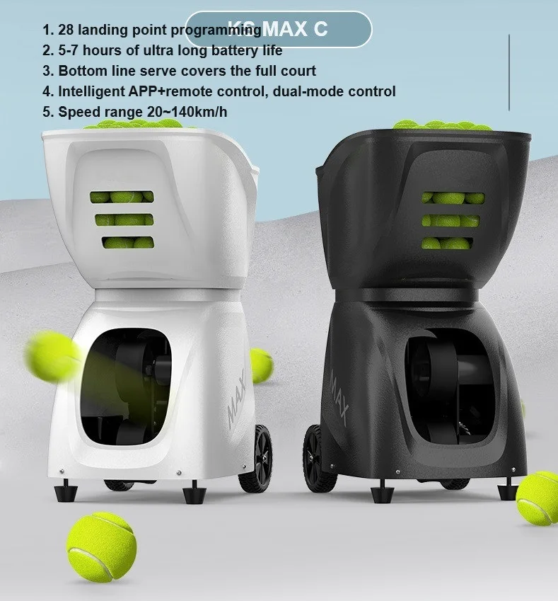 Factory Price Practice Training Lanching Throwing Ball Tennis Automatic Ball Machine Kesun Smart Max C factory