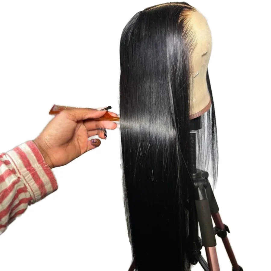 Parrucca frontale in pizzo HD 250% densità 13x6 capelli lisci pelle fusa capelli umani_voghion.com