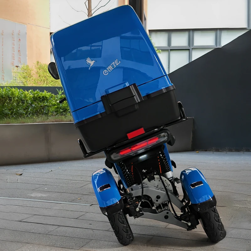 72v Pizza Food Delivery Motorcycle Motorbike Moped Tricycle Electric